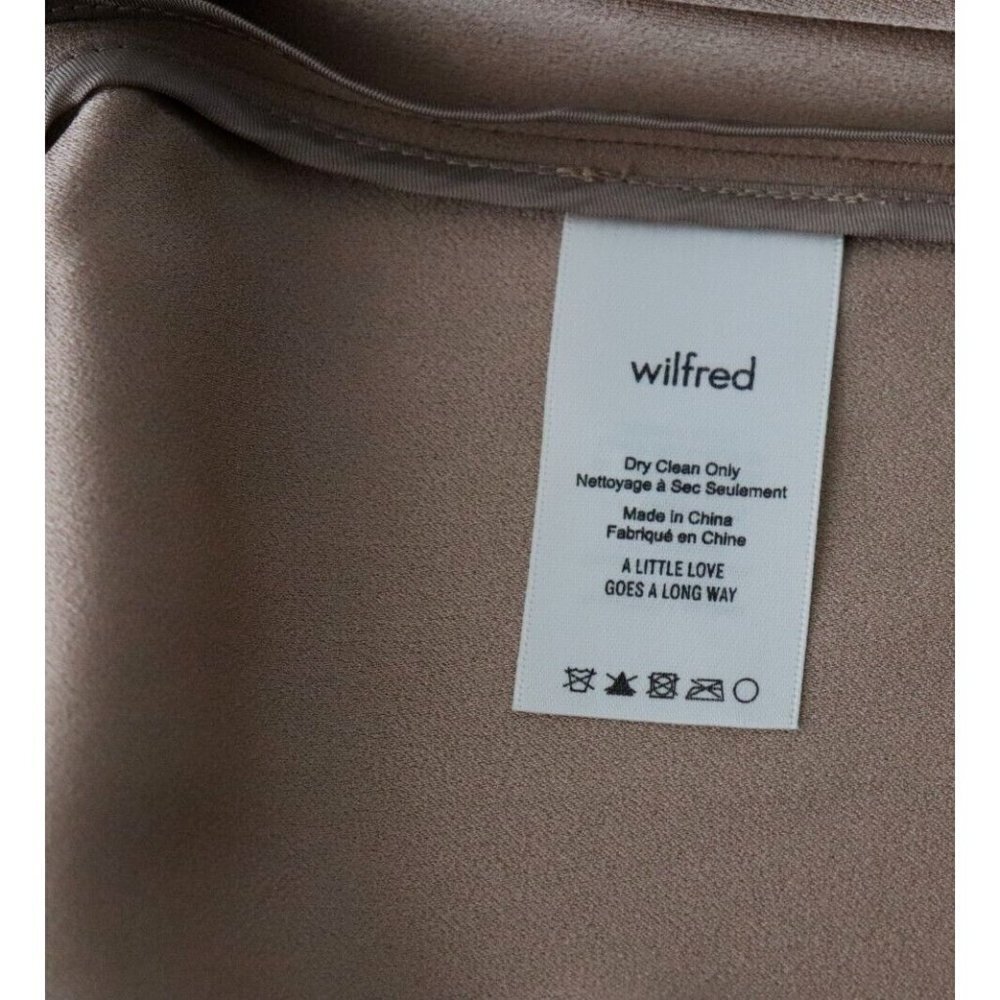 Wilfred Aritzia Women's Size 00 Gold Camel Chevalier Jacket Relaxed Open Blazer - Picture 8 of 10
